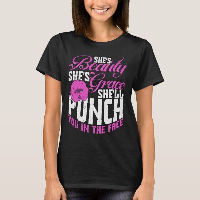 Camiseta Entrenamiento de boxeo Jab Upper Cut Punch Knockdo (Anverso)