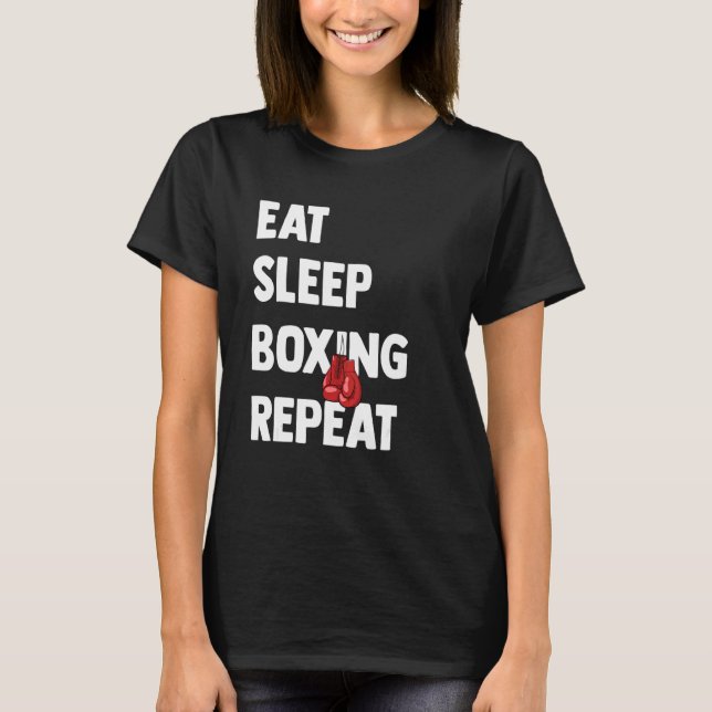 Camiseta Entrenamiento de boxeo Jab Upper Cut Punch Knockdo (Anverso)