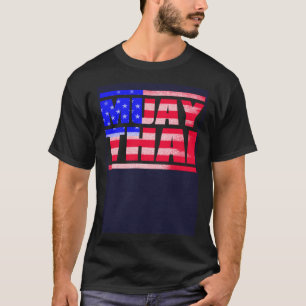 Camiseta Entrenamiento de boxeo Muay Thai USA Flag NakMuay