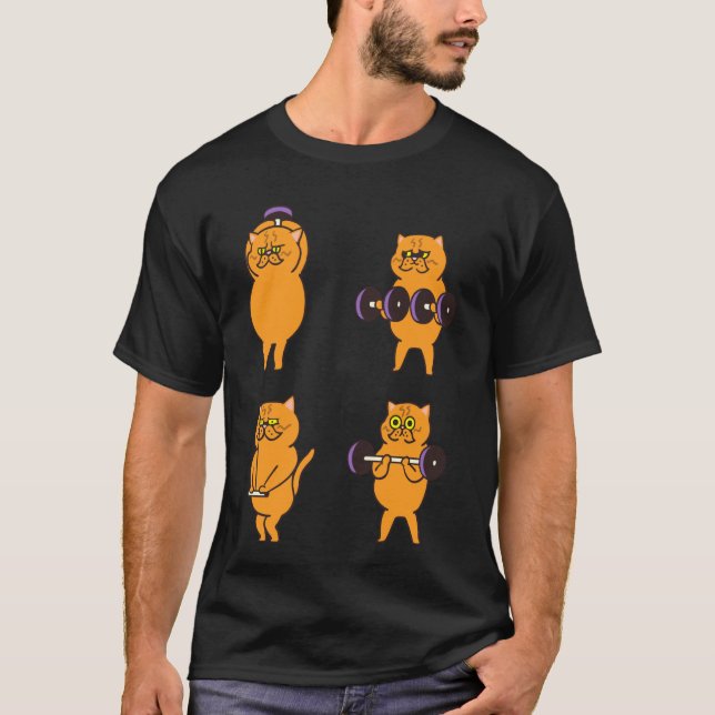 Camiseta Entrenamiento de brazo de gato persa (Anverso)