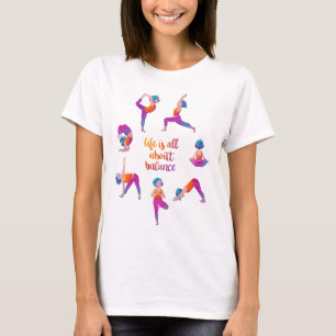Camiseta Entrenamiento de chica de yoga