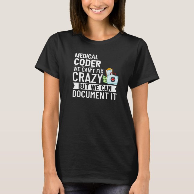 Camiseta Entrenamiento de Codificación Médica Certificada d (Anverso)