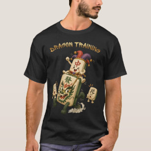 Camiseta Entrenamiento de dragones, humor de Mahjong, diver