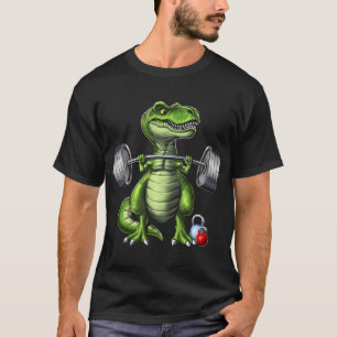 Camiseta Entrenamiento de Fitness de Dinosaurio T-Rex