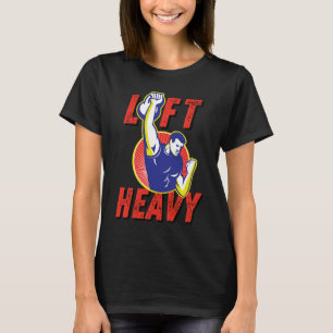 Camiseta Entrenamiento de kettlebell pesado para gimnasio d