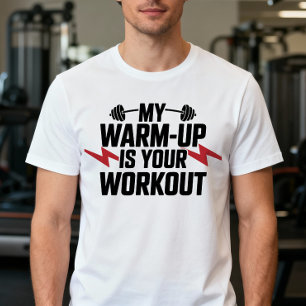 Camiseta Entrenamiento de levantamiento de pesas en el gimn