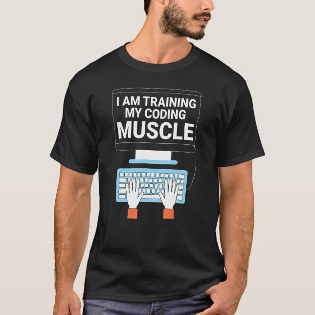 Camiseta Entrenamiento de Músculos de Codificación (Anverso)