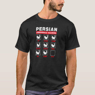Camiseta Entrenamiento de obediencia a gatos persas Gracios