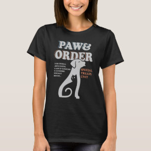 Camiseta Entrenamiento de Perro y Garra de Gato y Pedido Es