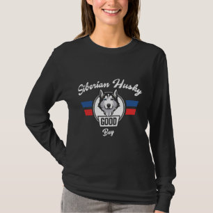 Camiseta Entrenamiento de perros Husky Siberiano Buen chico