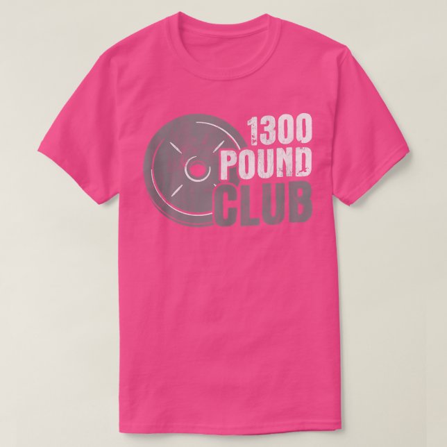 Camiseta Entrenamiento de peso en club de 1300 libras Fitne (Diseño del anverso)