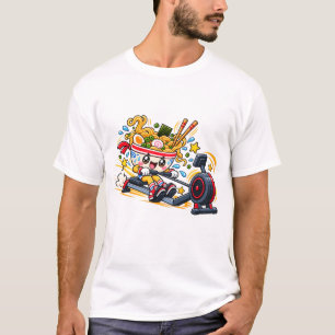 Camiseta Entrenamiento de Remo con Ramen: Cute Kawaii Masco