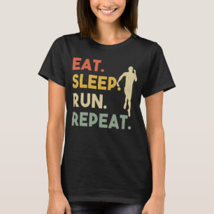 Camiseta Entrenamiento de repetición de ejecución de suspen