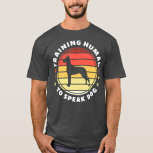 Camiseta Entrenamiento De Seres Humanos Para Hablar Perro F