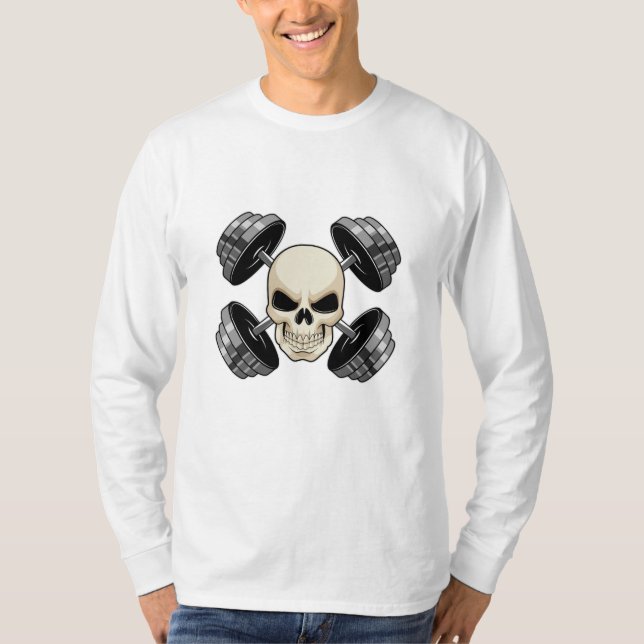 Camiseta Entrenamiento de Skull Strength Dumbbels (Anverso)