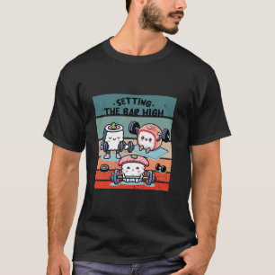 Camiseta Entrenamiento de sushi pesas lindas fitness barbel