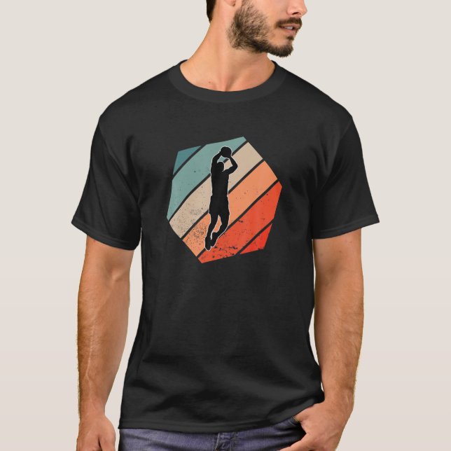 Camiseta Entrenamiento de vintage del baloncesto Motif Retr (Anverso)