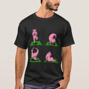 Camiseta Entrenamiento de Yoga de Cerdo