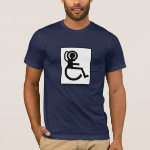 Camiseta Entrenamiento del astronauta de la silla de ruedas