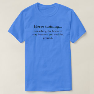 Camiseta Entrenamiento del caballo contra la equitación