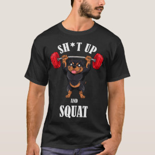 Camiseta Entrenamiento divertido de sentadillas de fitness 