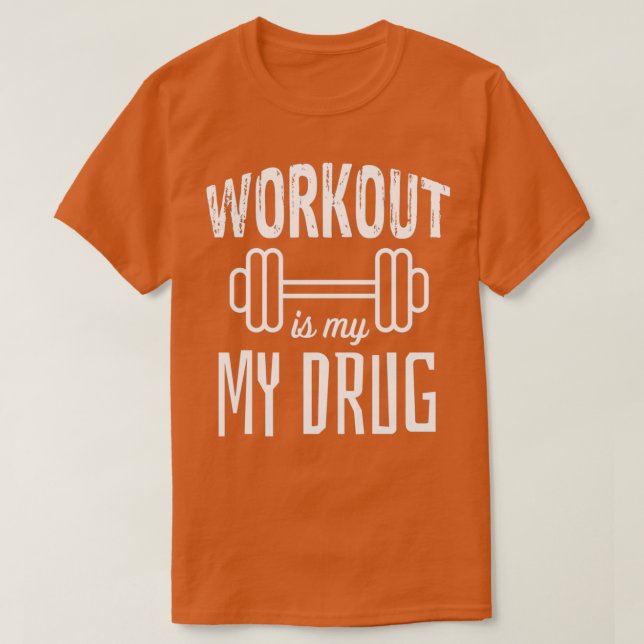 Camiseta entrenamiento es mi droga (Diseño del anverso)