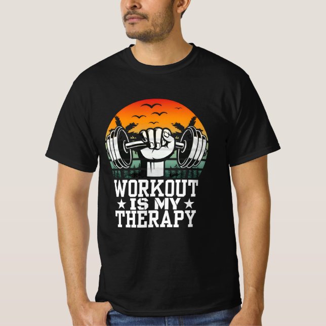 Camiseta entrenamiento es mi terapia (Anverso)
