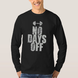 Camiseta Entrenamiento Sin Días Libres y Motivación de Gimn