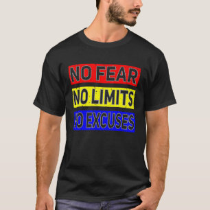 Camiseta Entrenamiento Sin Miedo Sin Límites Sin Excusas