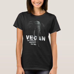 Camiseta Entrenamiento Vegano de Elefante Ropa Wfpb Proteín