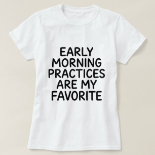 Camiseta Entrenamientos Tempranos Mentira Blanca Divertida 