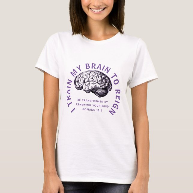 Camiseta ENTRENAR A MI CEREBRO PARA REINICIAR SU Mente Cris (Anverso)