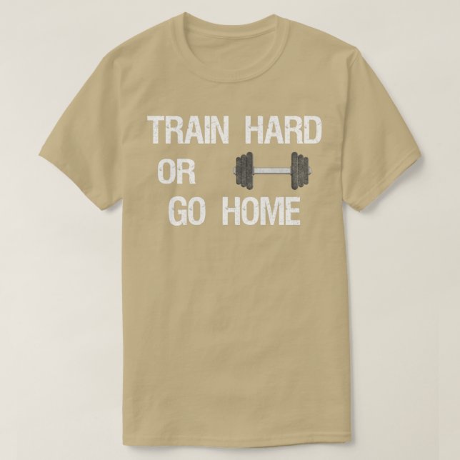 Camiseta Entrenar gimnasio duro (Diseño del anverso)