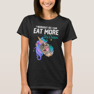 Camiseta Entreno Para Poder Comer Más Helado Acaricio Perro