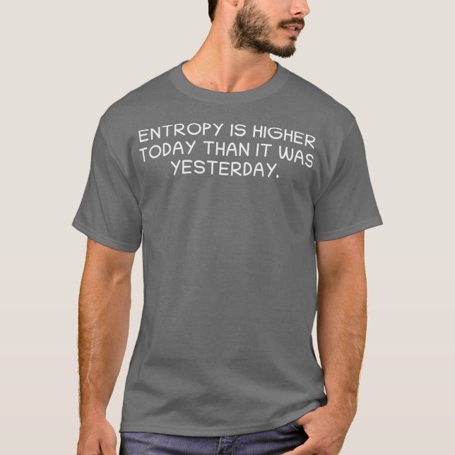 Camiseta Entropía Termodinámica Física Ciencia Docente (Anverso)