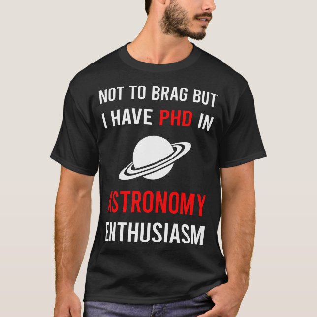 Camiseta Entusiasmo Astronomía (Anverso)
