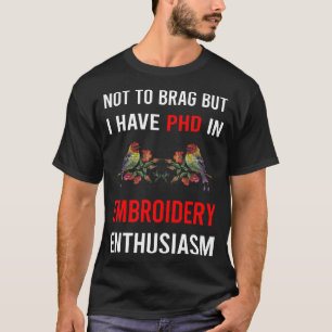 Camiseta Entusiasmo Bordado Bordando Bordar