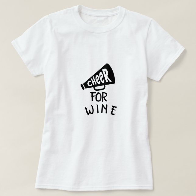 CAMISETA ***ENTUSIASMO DE VINO*** (Diseño del anverso)