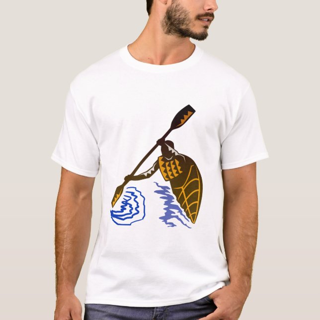 Camiseta Entusiasmo del kajak (Anverso)