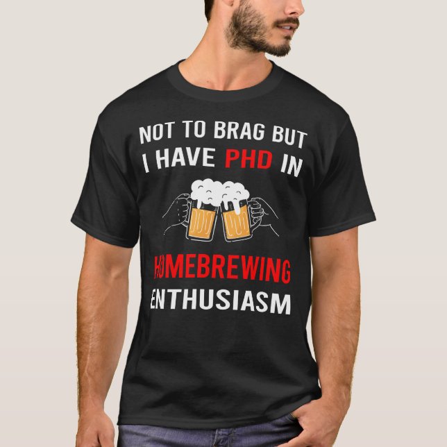 Camiseta Entusiasmo Elaboración casera Cerveza casera Cerve (Anverso)