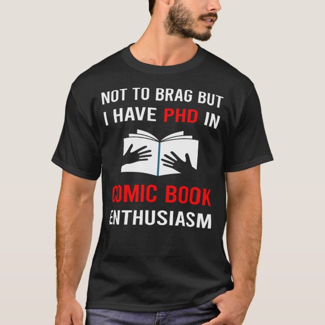 Camiseta Entusiasmo en cómics de libros de historietas (Anverso)