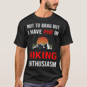 Camiseta Entusiasmo Senderismo Caminata Senderista