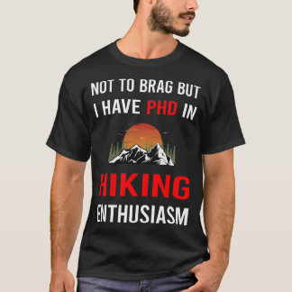 Camiseta Entusiasmo Senderismo Caminata Senderista
