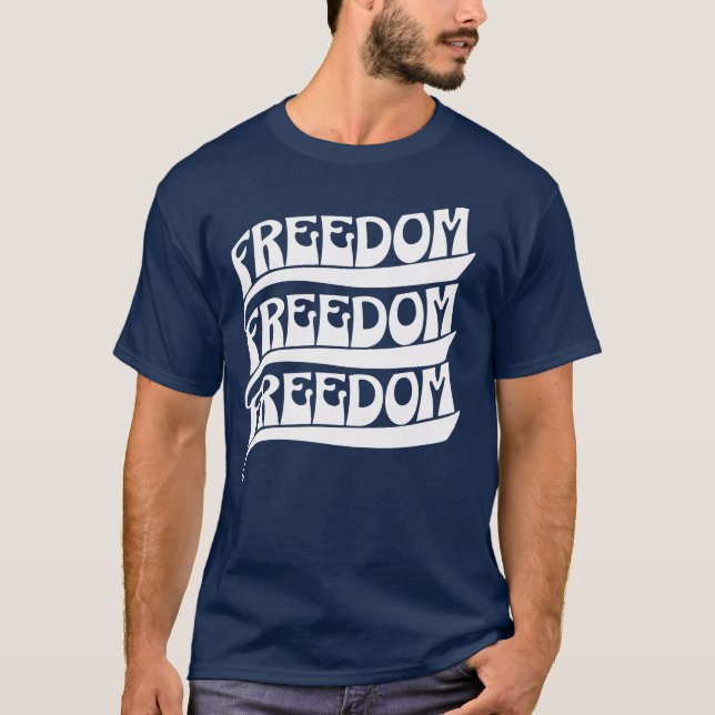 Camiseta Entusiasta clásico de la libertad amarrada al té (Anverso)