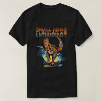 Camiseta Entusiasta de armas pequeñas divertida dinosaurio 