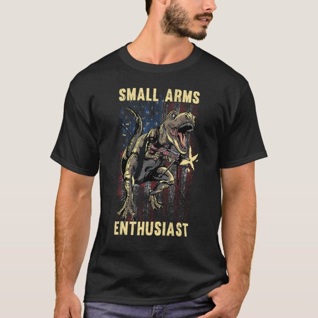 Camiseta Entusiasta de armas pequeñas rex con equipo de arm (Anverso)