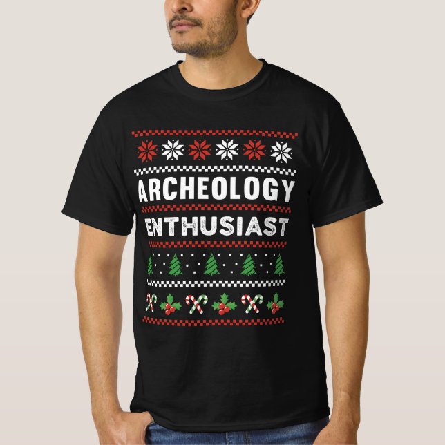 Camiseta Entusiasta de arqueología Navidades feos regalo de (Anverso)