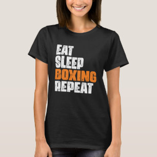 Camiseta Entusiasta de boxeo de repetición de boxeo de sueñ