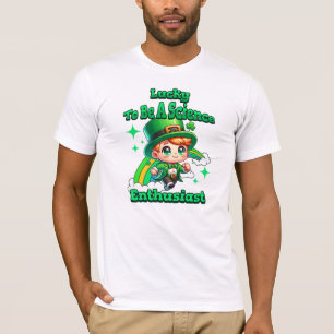 Camiseta Entusiasta de ciencia afortunada el Día de San Pat