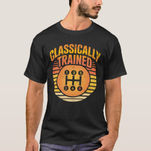 Camiseta Entusiasta de coche de cambio de stick con formaci